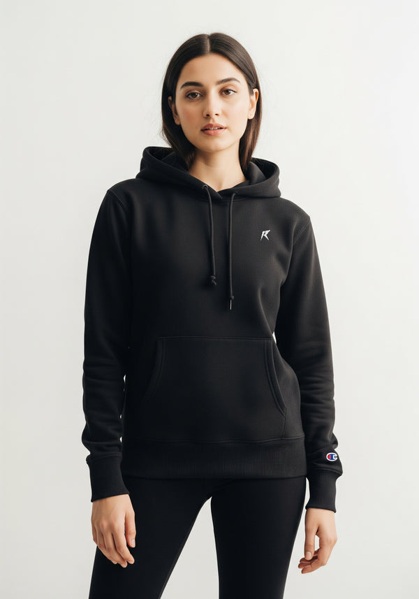 Athletic Black Hoodie