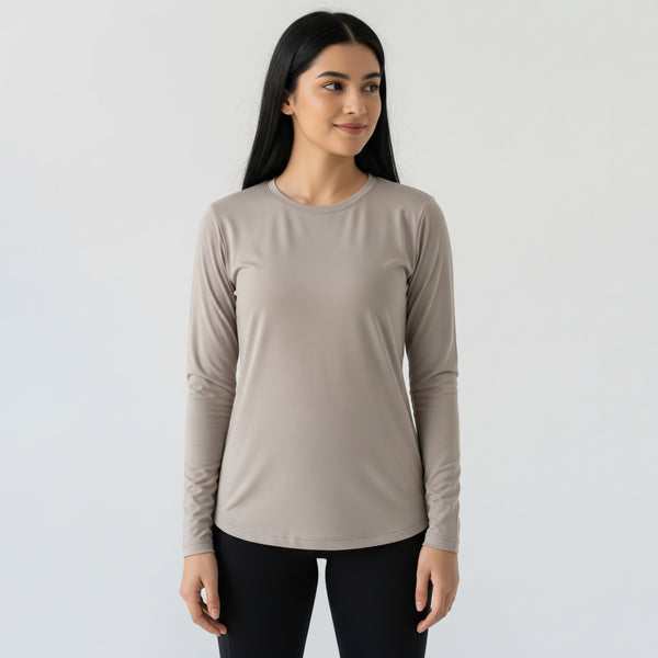 Skin Color Full Sleeve CREW NECK SHIRT