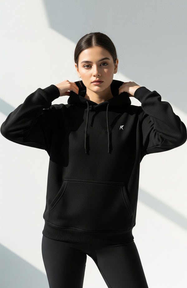Athletic Black Hoodie