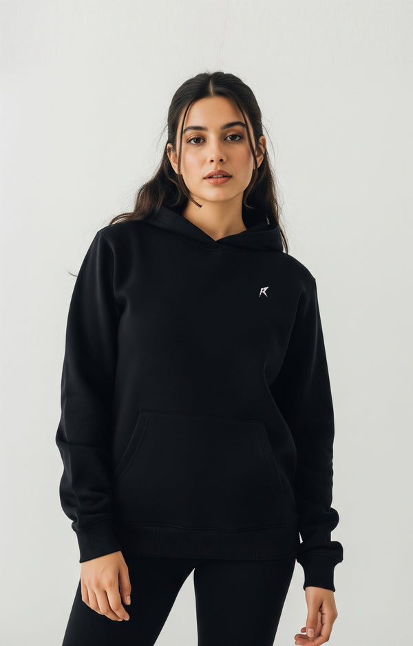 Athletic Black Hoodie