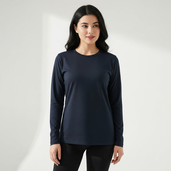 Navy Full Sleeve CREW NECK SHIRT