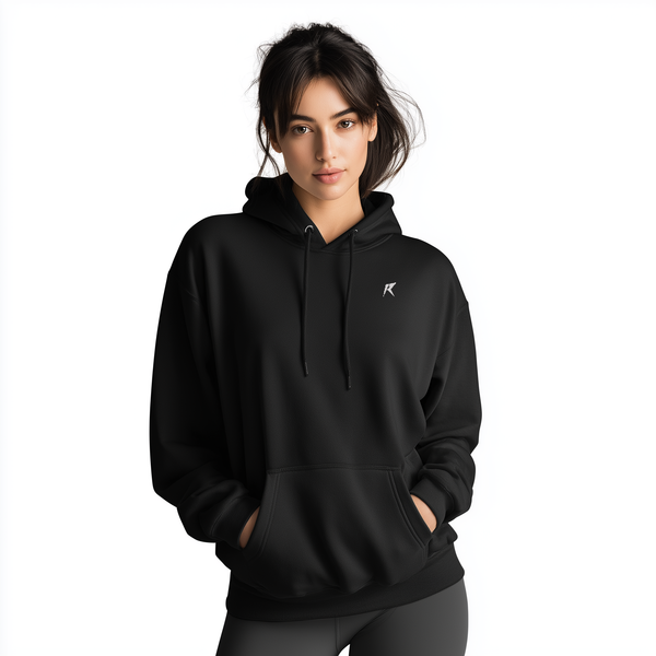 Athletic Black Hoodie